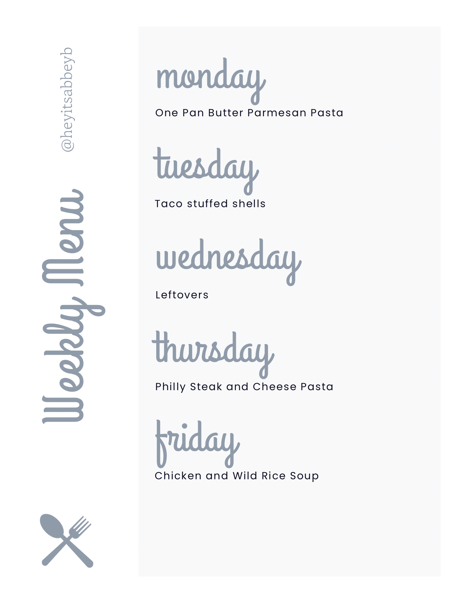 What’s For Supper? – Hey It's Abbey!