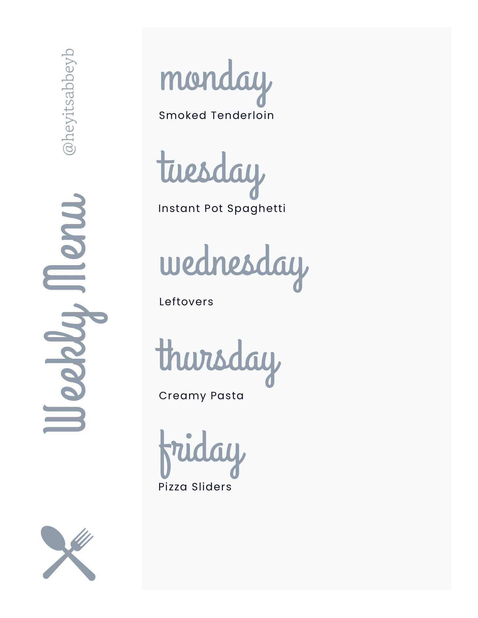 What’s For Supper? – Hey It's Abbey!
